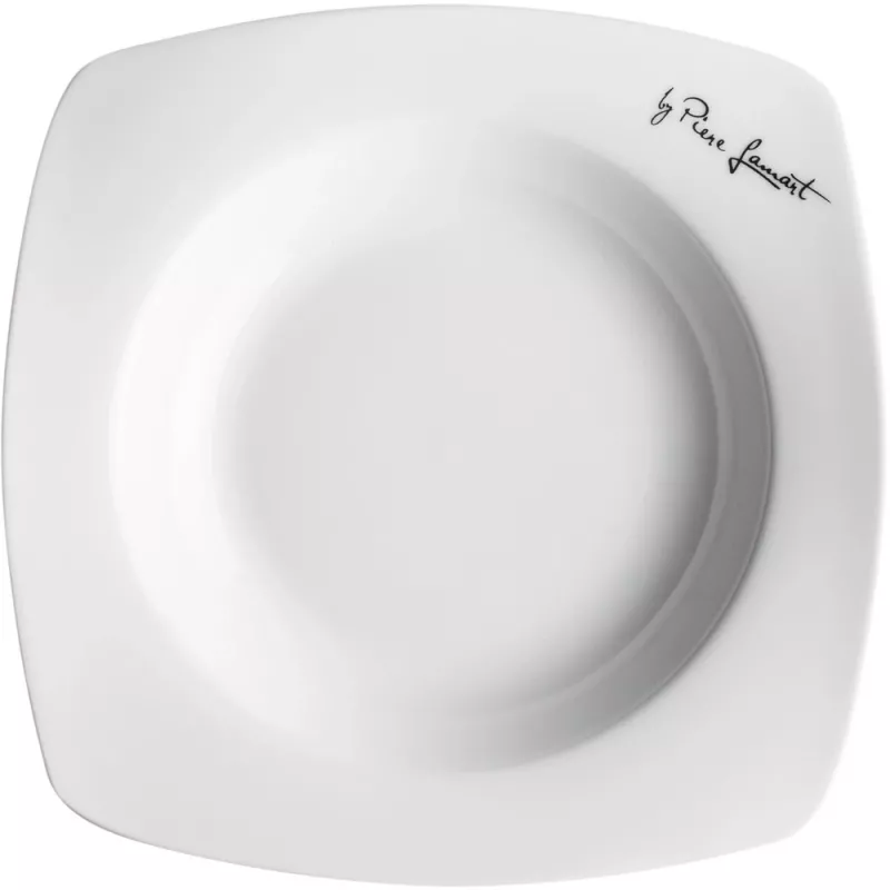 Lamart LT9002 Dine sada porcelánových tanierov, 6 ks (2 plytké, 2 hlboké, 2 dezertné), 24,5/19,2/17,3 cm, biela