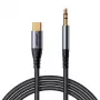Audio kábel Joyroom SY-A07 3,5 mm na USB-C, 1,2 m, čierny