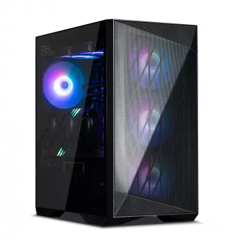 Zalman Z9 Iceberg MS čierna ATX Mid Tower PC skriňa vrátane 4x 140 mm ARGB ventilátorov - Midi/Mini Tower - ATX