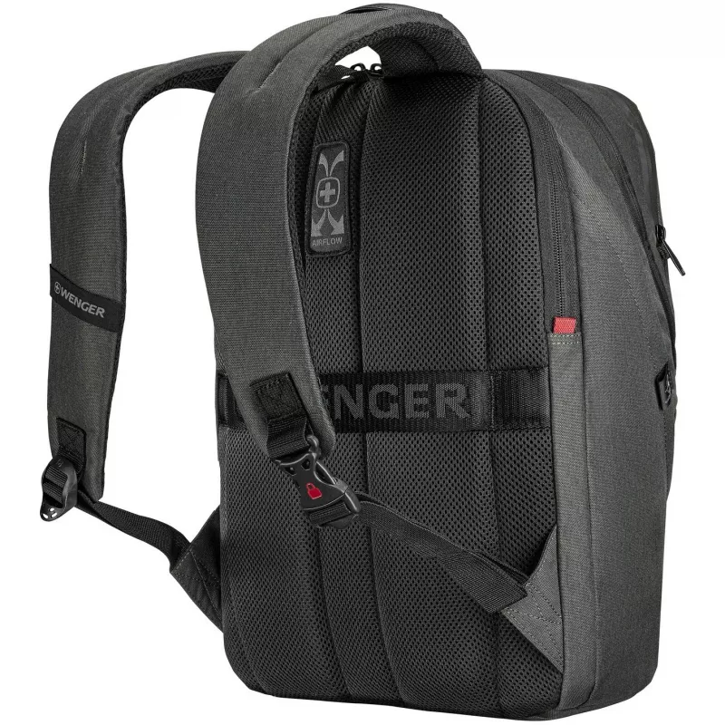 Voľnočasový batoh Wenger SwissGear MX Eco Light sivý recyklovaný plast