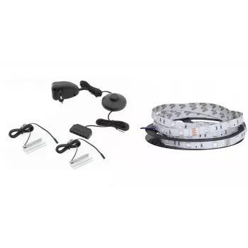 LED svetelná lišta cama meble QIU 160, nástenná, modré svetlo, striedavý prúd, 1 ks