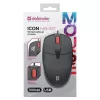 Myš DEFENDER ICON MB-057 OPTICAL 1000dpi 3P čierna tichý klik