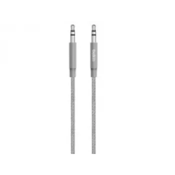 Linksys Belkin MIXIT Aux kábel - audio kábel - mini konektor stereo 3,5 mm (M) - mini konektor stereo 3,5 mm (M) - 1,22 m - sivá (AV10164BT04-GRY)