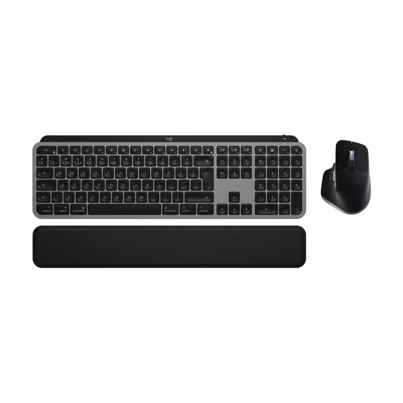 Logitech MX Keys S Combo pre Mac, bezdrôtová, DE rozloženie sada klávesnice a myši, klávesy a funkcie optimalizované pre macOS