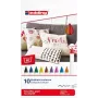 Edding 4600 viacfarebný marker 10 ks, farby písania viacfarebné
