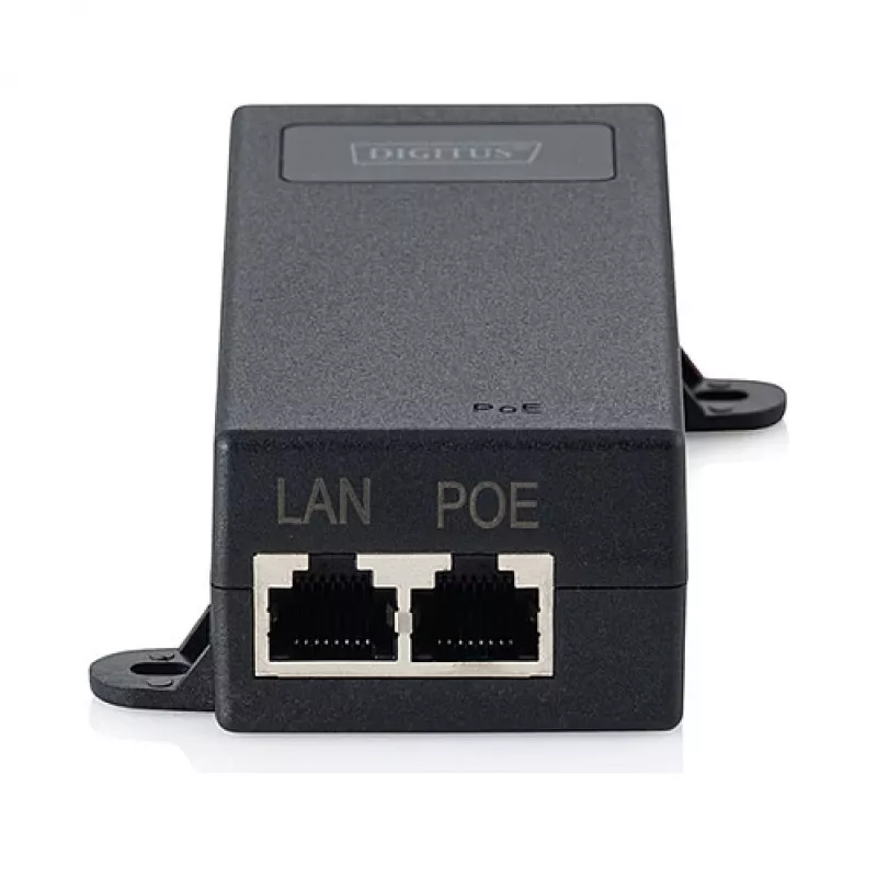 PoE++ Injector DIGITUS DN-95104-1 — Gigabit Ethernet 802.3bt, 60 W, 55 V, 100 m, čierny
