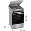 Gorenje GKS5C71XF voľne stojaci sporák s rúrou strieborný