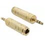 Kábel adaptér DeLOCK 65360 3,5 mm na 6,35 mm zlatý