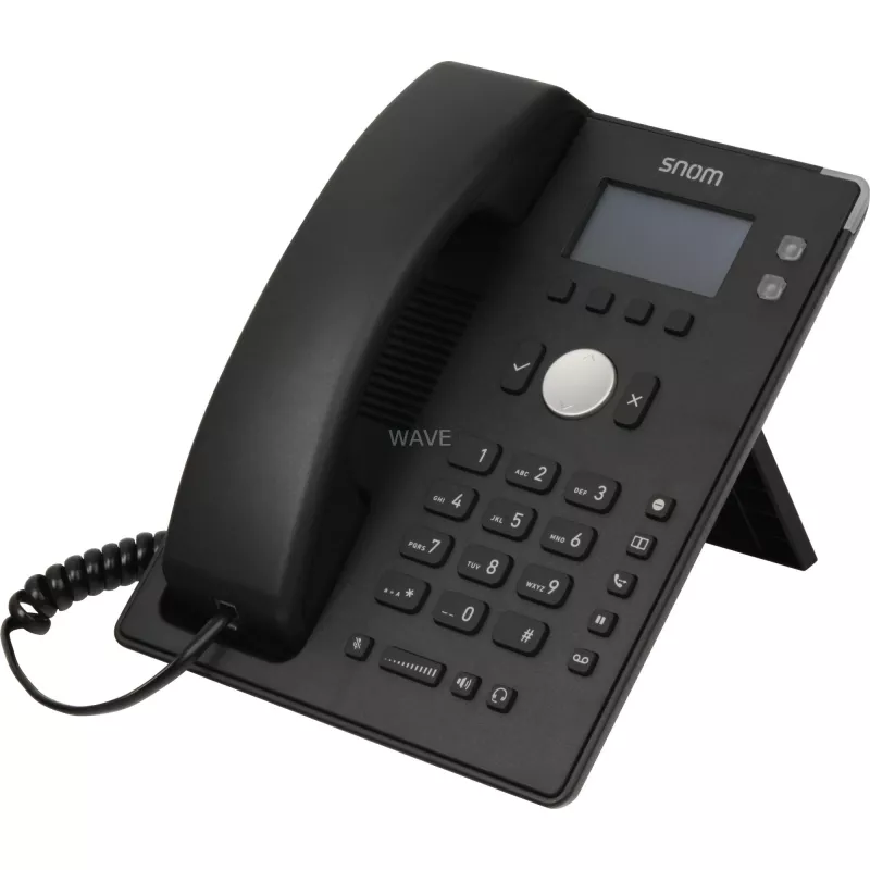 snom D120 - VoIP telefón - trojstranná konferencia - SIP - 2 káble - čierny (4361)