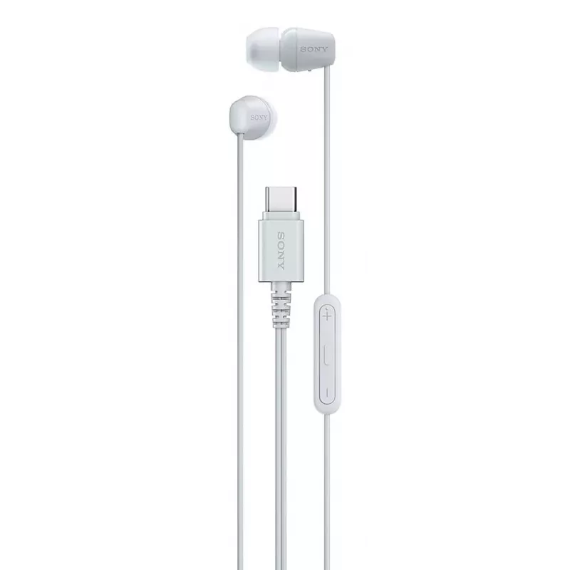 Sony IER-EX15C headset káblový in-ear hovory/hudba USB Type-C biely