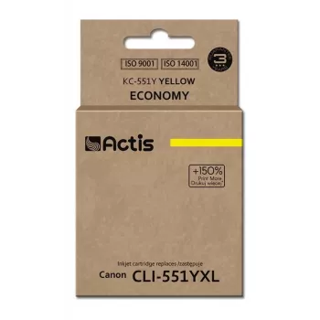 Kompatibilná atramentová kazeta ACTIS KC-551Y žltá, farbivo 12 ml, štandardná výdrž, jednotlivé balenie
