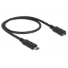 USB kábel DeLOCK 85532 USB 3.2 Gen 1 0,5 m USB-C čierny