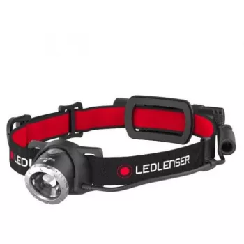 Ledlenser H8R čierna, červená čelová lampa LED