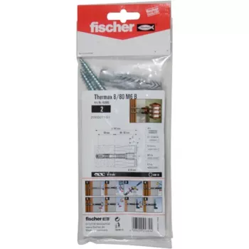 fischer 520115 - sada skrutiek a hmoždiniek - autoklávovaný pórobetón - betón - murivo - murovaná tehla - plast - M6 - 1 cm - 24 cm