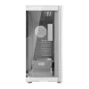Počítačová skriňa DarkFlash DS900G biela — Mid-Tower, tvrdené sklo, bez ventilátorov