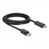 Delock kábel DisplayPort 1.1 konektor samec > High Speed HDMI-A konektor samec pasívny 3 m čierny (82435)