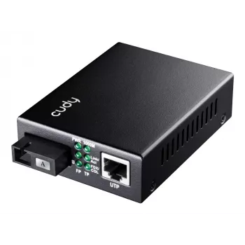 Cudy MC100GSB-40A sieťový mediálny konvertor 1000 Mbit/s multimode, singlemode čierny