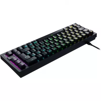 CHERRY K5V2 Kompaktná klávesnica Gaming USB QWERTY anglická čierna 67 klávesov RGB LED