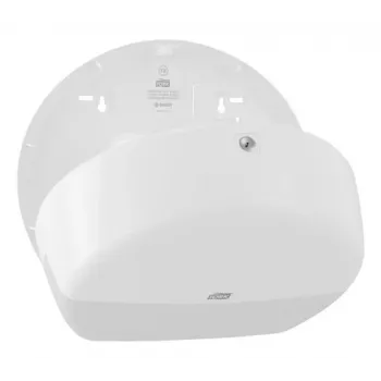 Dávkovač papierových utierok Tork Mini Jumbo Roll 132×345×275 mm, biely, MPN 555000