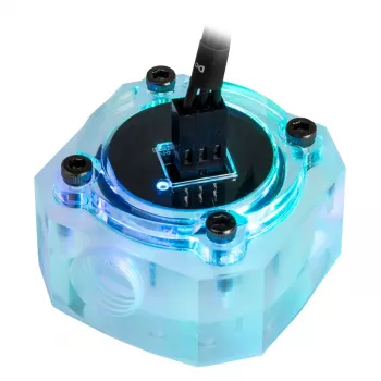Prietokomer Barrow SLFV1-RGB ARGB akryl inline pre vlastné okruhy vodného chladenia