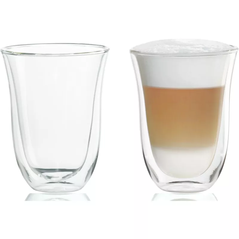 Kávové sklo DeLonghi De’Longhi 5513214611 transparentné sklo 2 ks 220 ml 117 mm