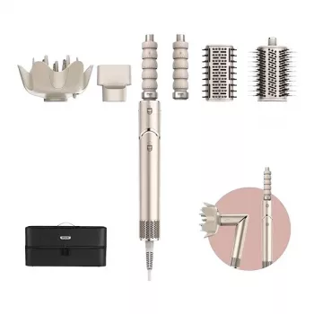 Shark FlexStyle 5-in-1 Air Styler a sušič vlasov s automatickými kulmami, plochou kefou, oválnou kefou, tryskou, difuzérom, taškou na uloženie, bez tepelného poškodenia