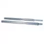 Inter-Tech - Teleskopické lišty pre rack - sivé - 2U - 48,3 cm (19