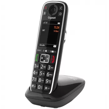 Gigaset E720 analógový/DECT telefón so zobrazením čísla čierny