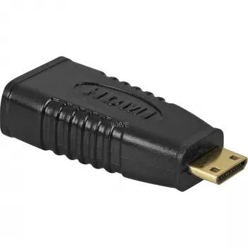 Wentronic Goobay HDMI™ adaptér, HDMI standard samica (Typ A), čierna - HDMI™ A samica>HDMI™ C (Mini) samec (68841)