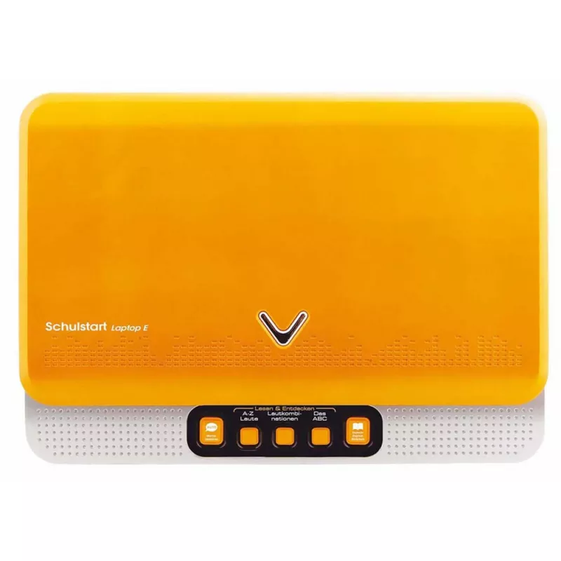VTech Laptop E vzdelávací laptop pre deti s ochranným puzdrom (žltá/sivá)