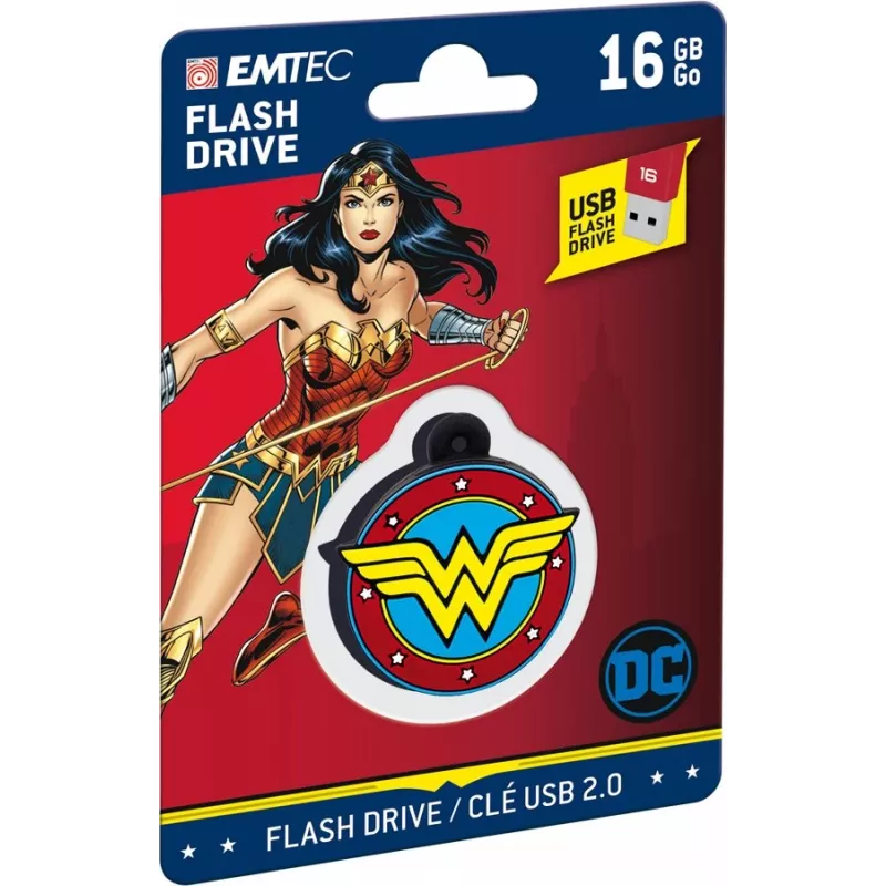 USB flash disk EMTEC Wonder Woman Collector 16 GB USB Type-A 2.0 viacfarebný