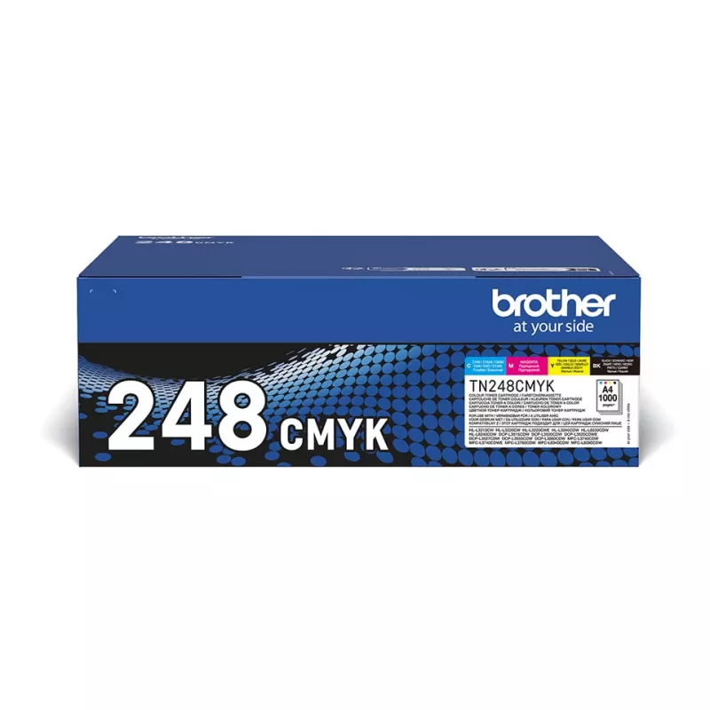 Brother TN-248VAL tonerová kazeta 4 kusy originálna čierna, cyan, magenta, žltá