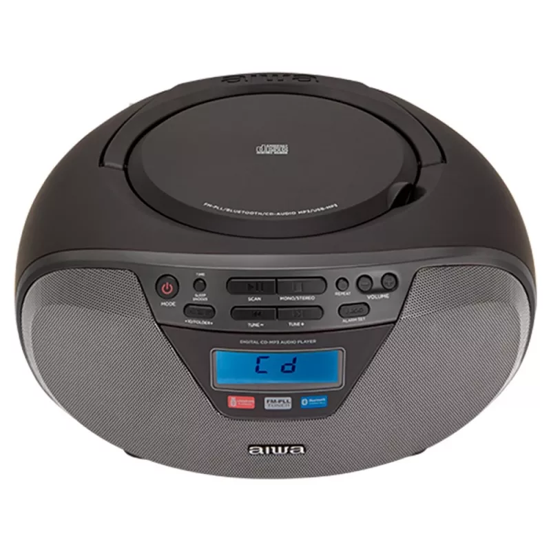 Audio mikrosystém Aiwa BBTU-400BK, CD/MP3/FM-PLL/BT prehrávač (čierny)