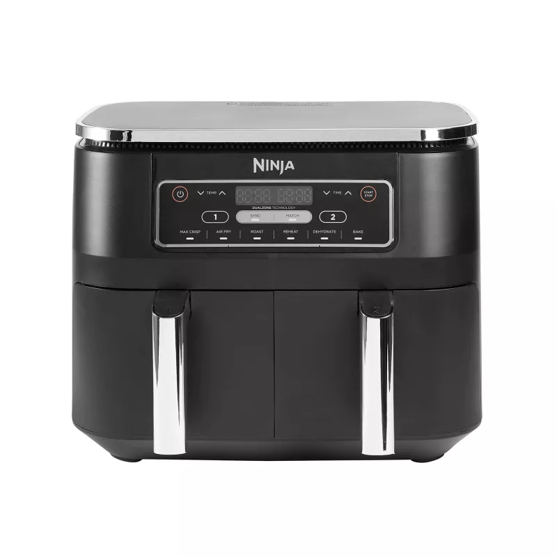 Ninja AF300 Double 7,6 L samostatne stojaca 1690 W teplovzdušná fritéza čierna