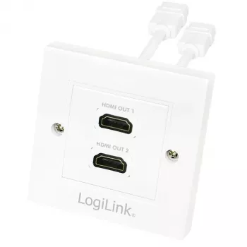 HDMI kábel LogiLink AH0015, Type-A, konektor samica na konektor samica, biela