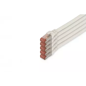 Sieťový kábel Digitus CAT 6 S/FTP RJ-45 10 m biela