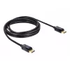 DisplayPort kábel DeLOCK 82424 3 m konektor samec-konektor samec zlatý čierny