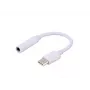 SAVIO USB Type 3.1 C (M) – jack 3,5 mm (F) audio adaptér biely AK-35