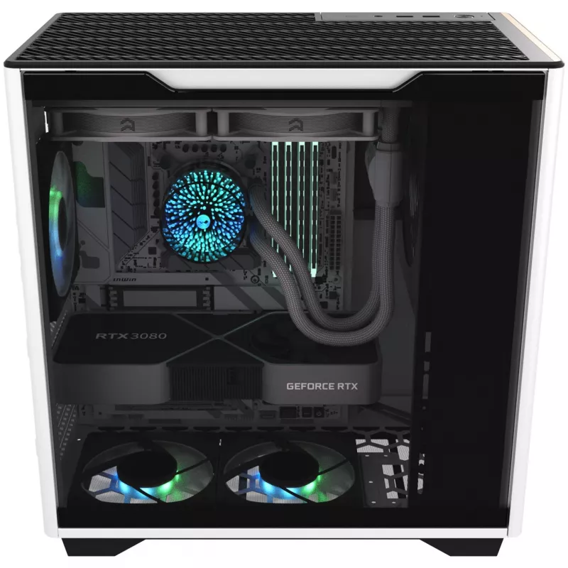 InWin A5 Midi-Tower tvrdené sklo – biela
