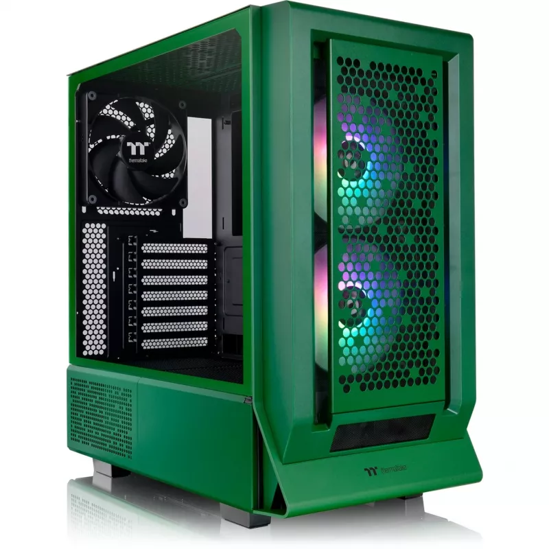 Ceres 350 MX, tower skriňa tmavozelená, tvrdené sklo x 2