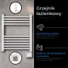 LED elektrický radiátor do kúpeľne | AD 7823 | radiátor | 400 W | biela | IP24
