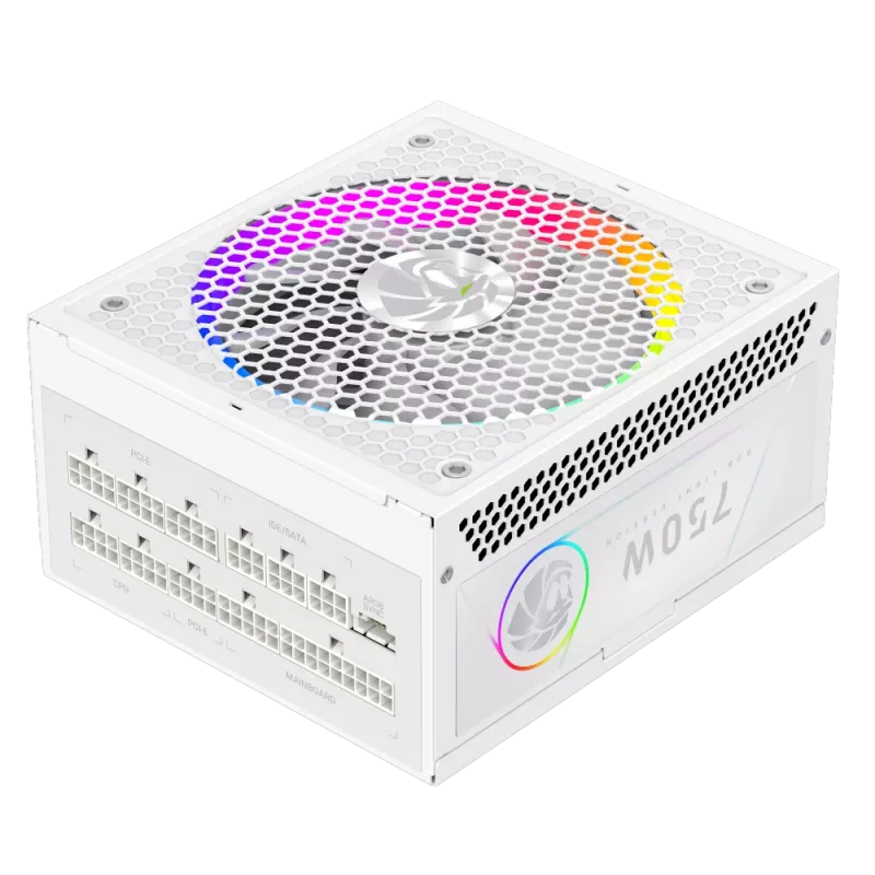 Gamemax napájací zdroj, 80 PLUS, Gold | RGB 750G WH | 750 W