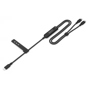 DIGITUS USB-C 2in1 nabíjací kábel 140W, USB-C na 2×USB-C, 1,8 m, USB 2.0, čierny