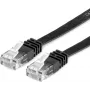 Value 21.99.0960 RJ45 sieťový kábel, patch kábel CAT 6 U/UTP 0,50 m čierny 1 ks
