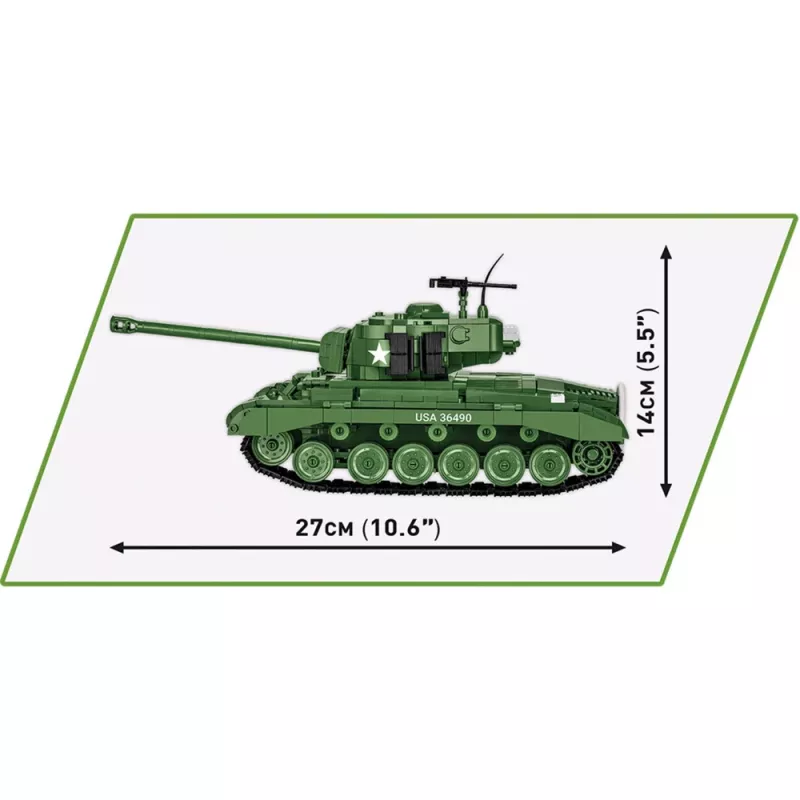Stavebnica COBI M26 Pershing T26E3 904 dielov plast pre deti od 3 rokov