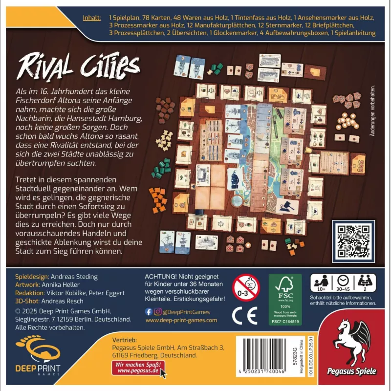 Deep Pint Games Rival Cities, spoločenská hra