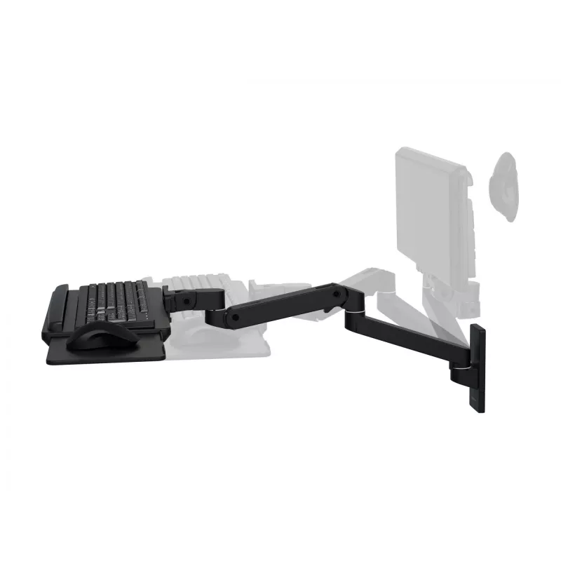 Držiak klávesnice Ergotron LX Pro Wall rameno na klávesnicu čierny hliník