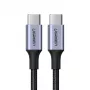 USB-C na USB-C kábel UGREEN 90120B — 3 m, 5 A, PD, 20 V, 480 Mbit/s, čierny