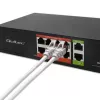Sieťový switch QOLTEC FAST Ethernet PoE 8xRJ45 s 2xRJ45 uplink