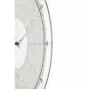 NeXtime hodiny 8125 Fancy Round, Ø43 cm, nástenné, biele/strieborné